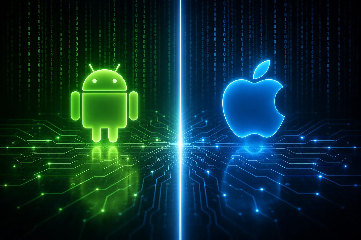 Android and iOS icons compared side by side
